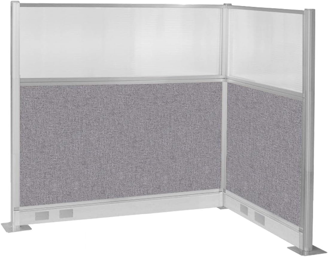 Versare Pre-Configured Hush Panel Electric Cubicle | Workstation Divider Walls | Cubicle Privacy Panels | Office Partition Walls