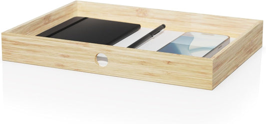 DesktopOrganizer-1drawer Prosumer's Choice Desk Paper Organizer Tray Wood - Ideal Solution and Size for Clean Desktop Setup - Suitable Desktop Organizer, Dimensions: 1.6x12.5x8.8