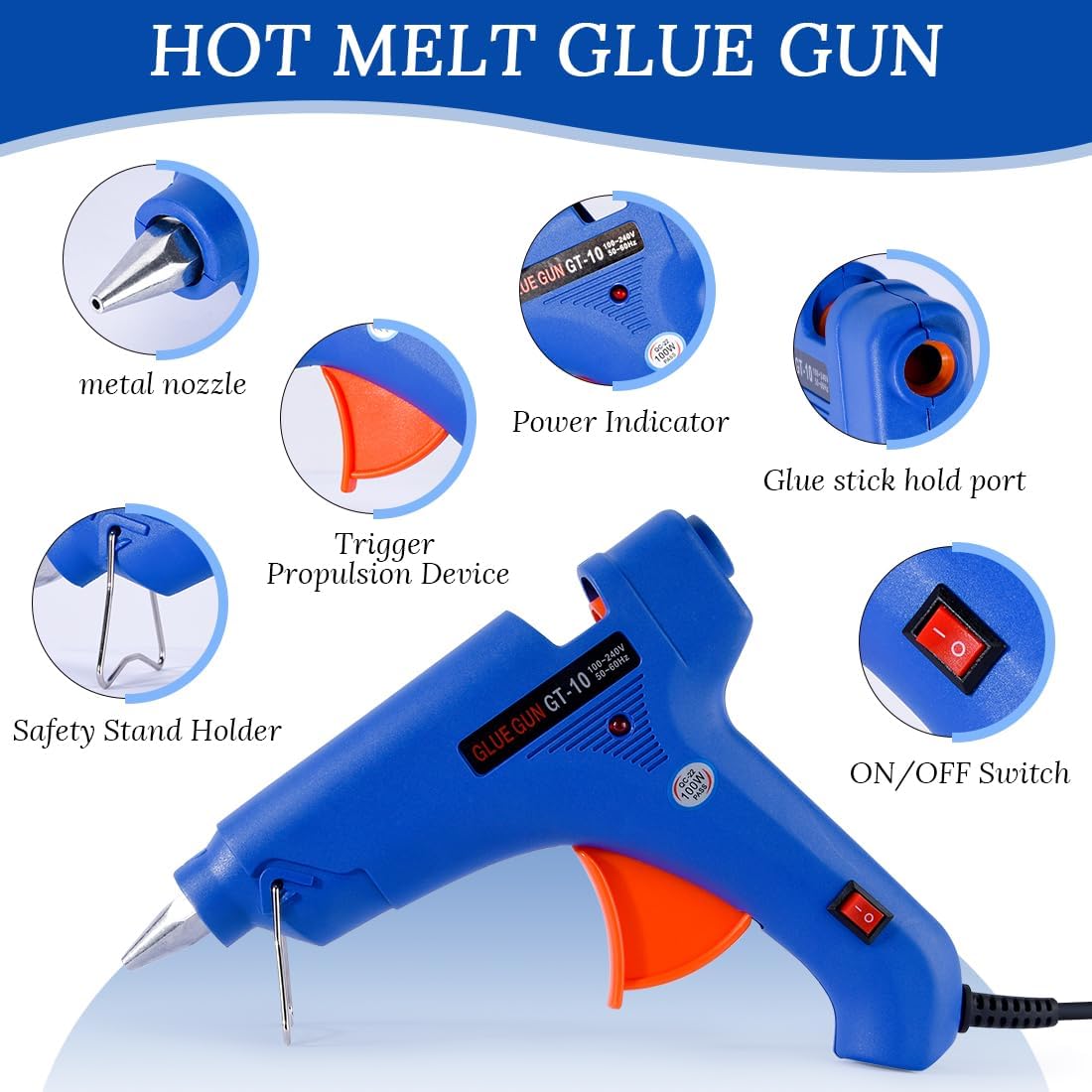 Wax Seal Kit with Sealing Wax Gun & 10pcs Blood Red Wax Sticks – for Wedding Invitations, Envelopes, Gift Wrapping, Letters, DIY Crafts Sealing Decor