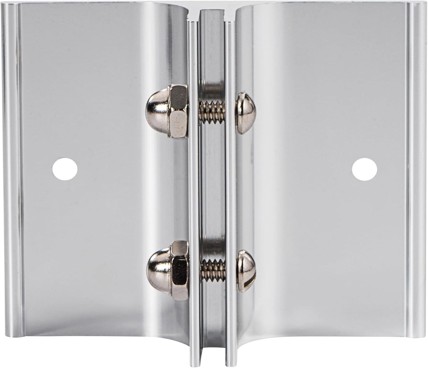 Aluminum Corridor Sign Holder, 10 Pack Direct Sign Mount Bracket, Design for Restroom, Conference Room Classic Silver Signs - 3" Length, 1/8" Substrate - Easy to Install