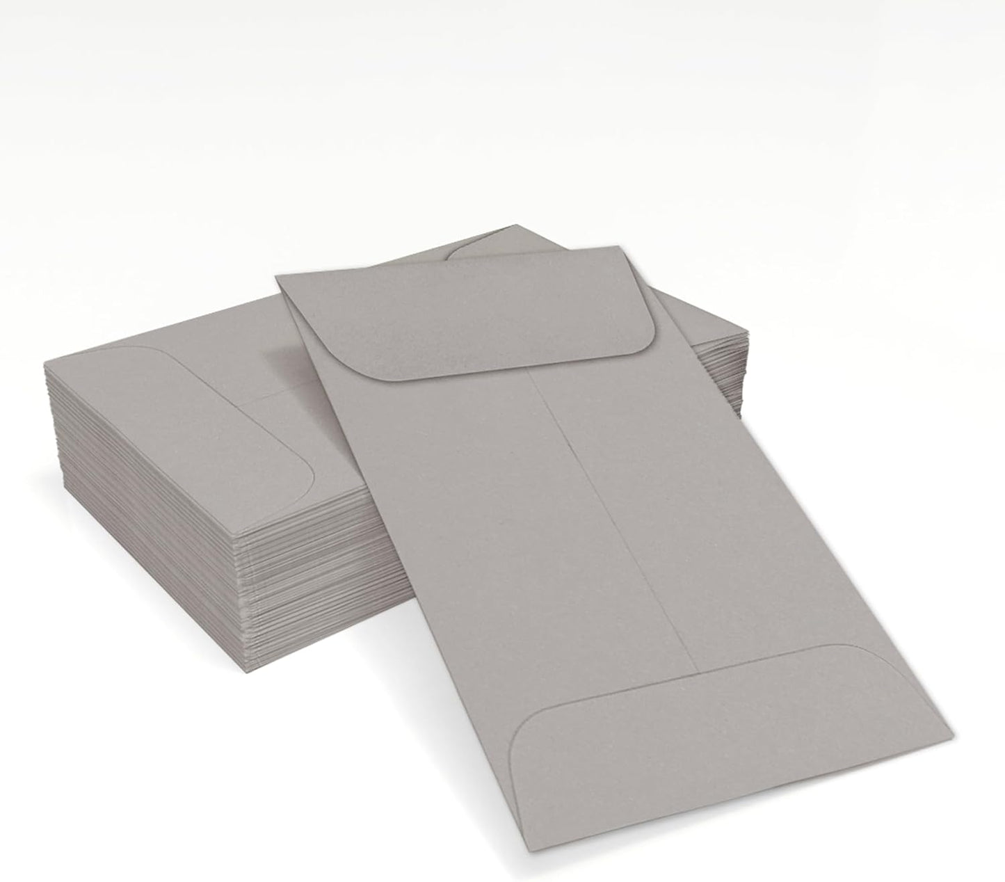 LUXPaper #1 Coin Envelopes | 2 1/4" x 3 1/2" | Gray Wove | 28lb. Text | 50 Qty