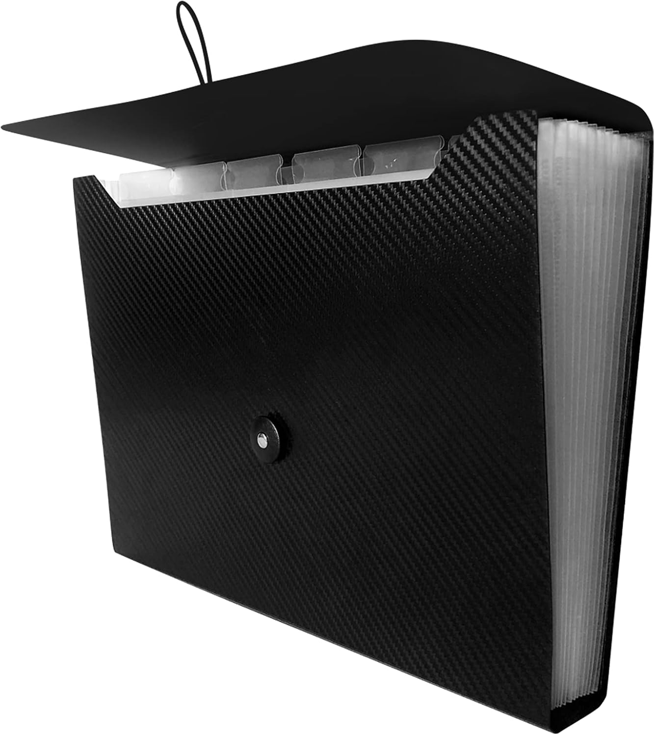 Expanding File Folder with Tabs, 13 Pockets File Organizer Accordion File Holder ，with Elastic Buckles Closure, A4 Paper Document Organizer for Home School Office