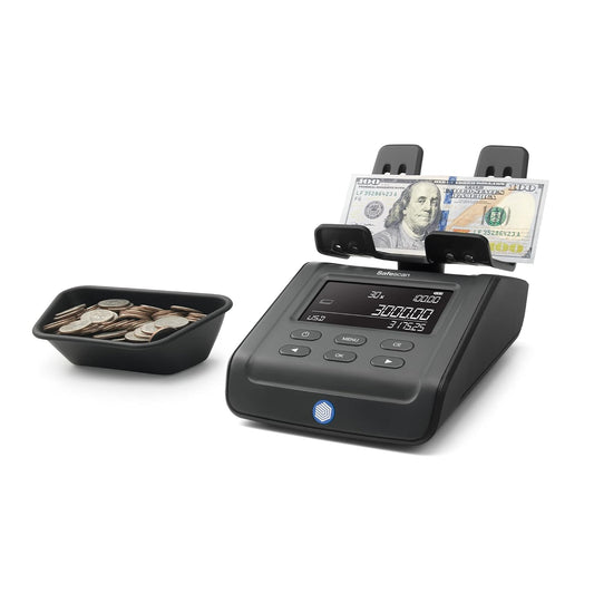 Safescan 6175 Money Counting Scale, Multi-Currency, Ideal for Coins, Bills, and Non-Cash Items, Store Individual Counting Results, Coin Roll and Bill Bundle Counting, Reliable, 3-Year Warranty