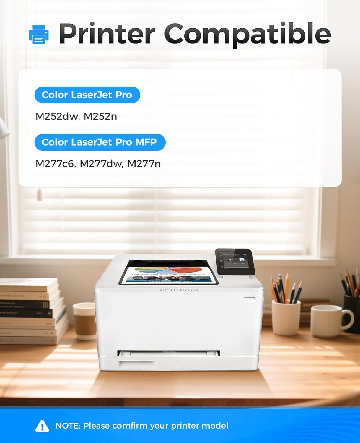 201X Toner Cartridge Set 4-Pack High Yield Replacement for HP 201X 201A CF400X CF401X CF402X CF403X Compatible for HP Color LaserJet Pro MFP M277dw M277n M277c6 M252dw M252n Printer Ink M277 M252 Copy