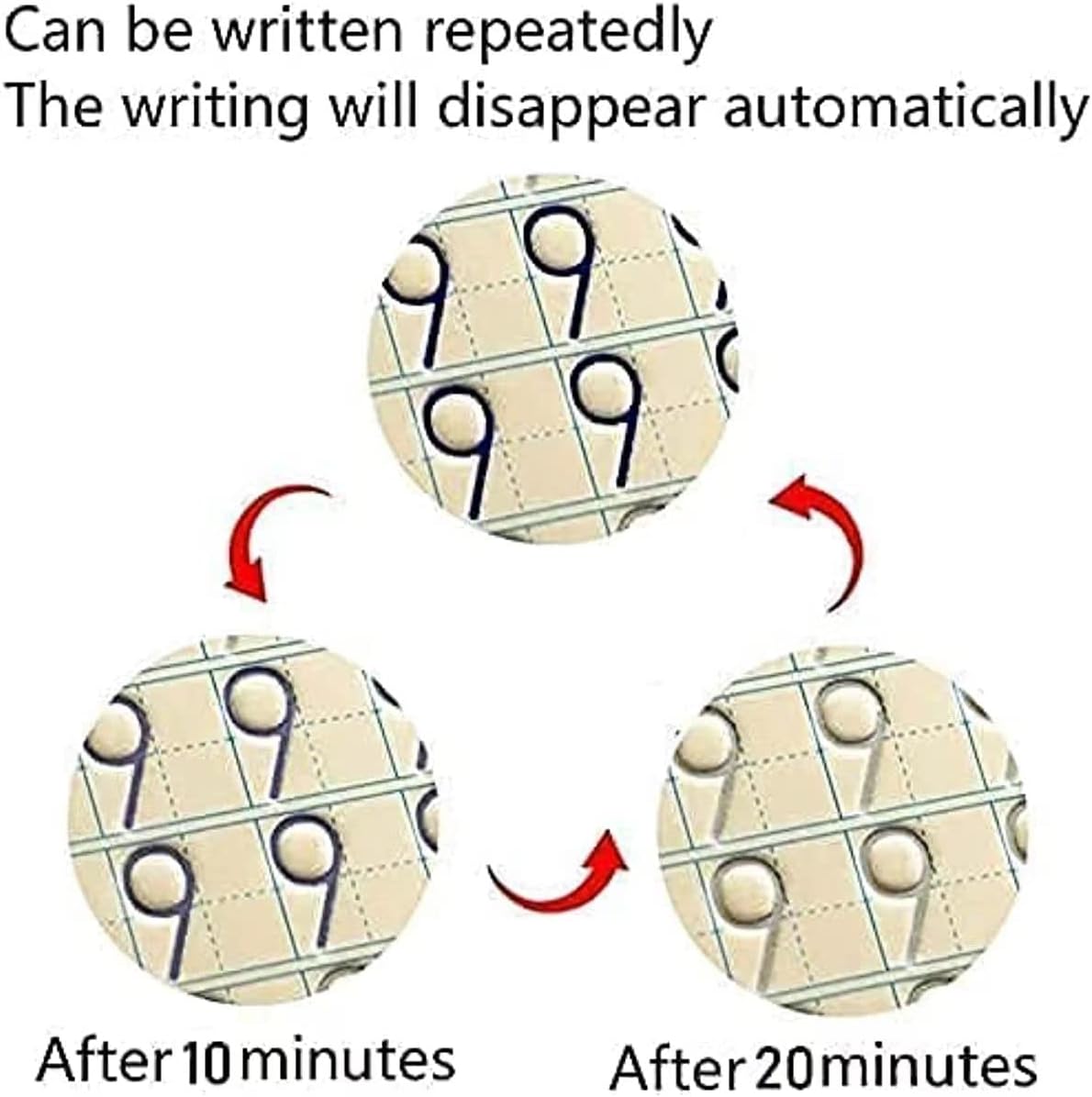 Magic Ink Copybooks for Kids Reusable Handwriting Workbooks for Preschools Grooves Template Design and Handwriting Aid (5)