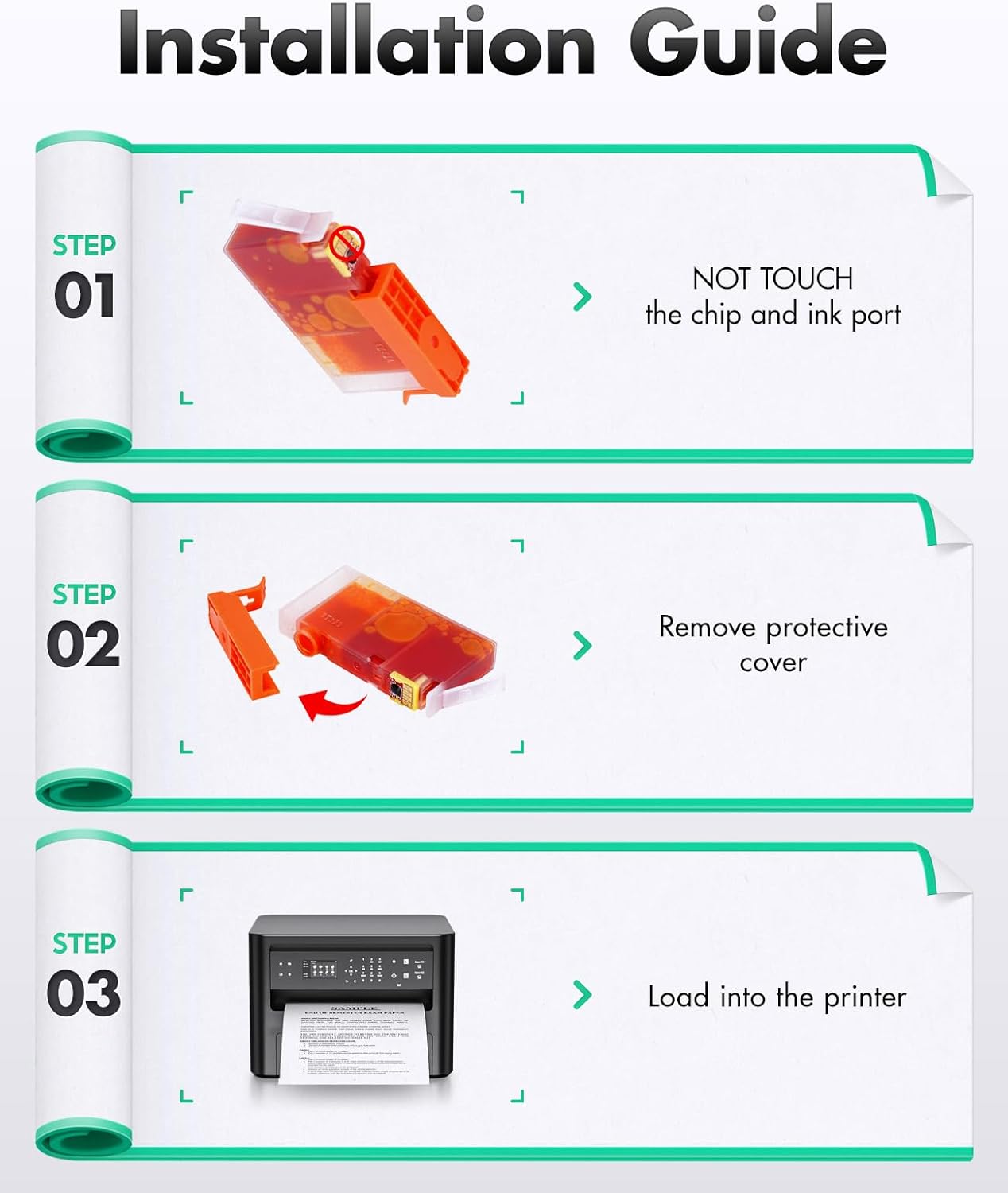923e Ink Cartridges Combo 4-Pack High Yield with Chip Replacement for HP 923 923e 923XL Ink Compatible with OfficeJet Pro 8135e 8138e 8139e 8122e 8120 8123 8130 8133 Printers Black Cyan Magenta Yellow
