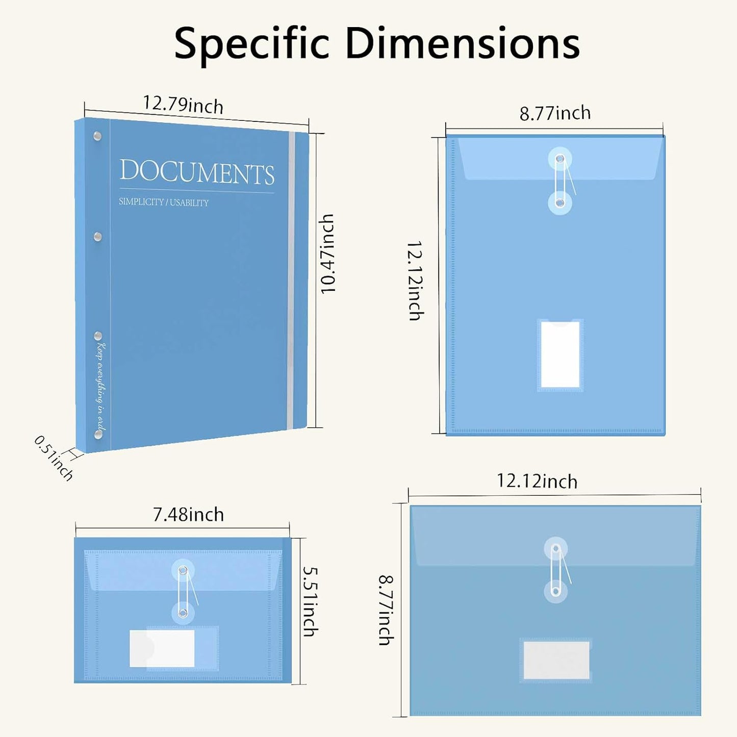 Family Life Binder & Document Organizer | Expanding Accordion File Folder with 12 Pockets for Passports, Certificates, SS Cards | Acid-Free, Rip-Proof Holds A4/ Letter Papers for Home Office School