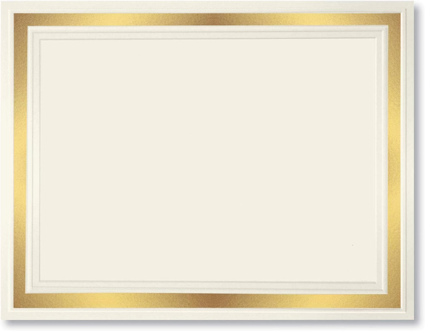 PaperDirect Blank Certificate Paper 8.5 x 11 for Printing – Award, Diploma & Certificate Cardstock – Premium 150 GSM with Gold Foil Border – Ideal for Printable Certificates
