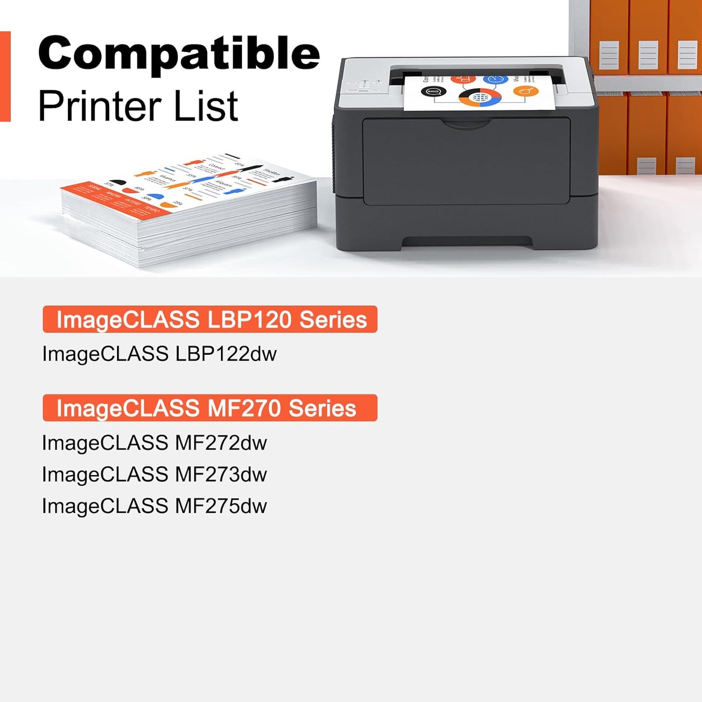 v4ink 071H 071 High Capacity Toner Cartridge Replacement for Canon 071 Black Toner Cartridge for Canon ImageCLASS LBP122dw MF273dw MF272dw MF275dw LBP120 MF270 Printer (Black,2 Pack)