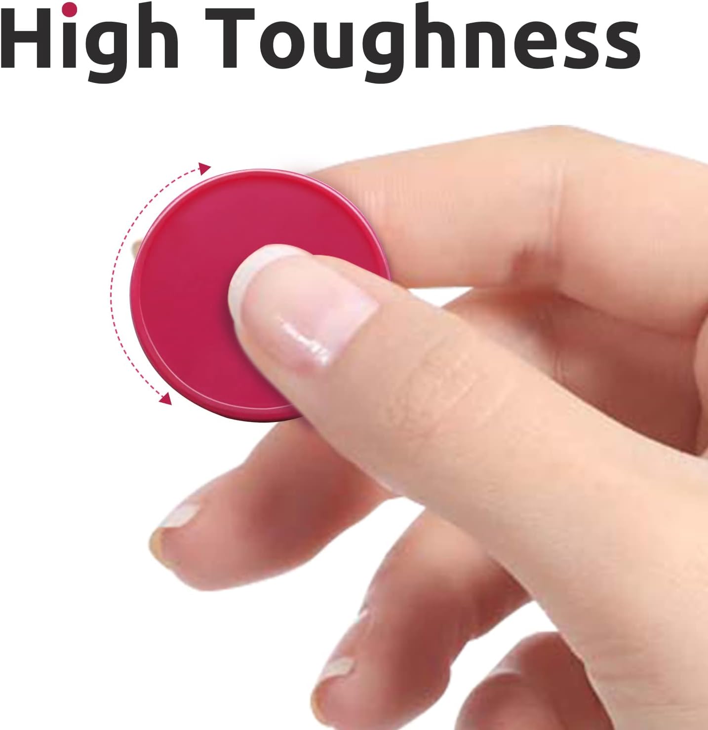 Set of 100 Opaque Plastic Learning Counters Mini Poker Chips Game Tokens with Storage Box (Mediumvioletred, 1 Inch)