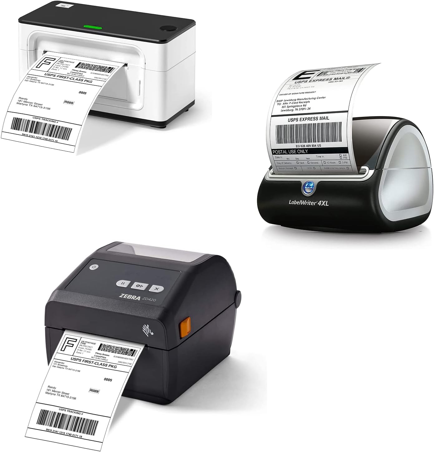 Shipping Labels 4"x6" Compatible with Dymo LabelWriter 4XL 1744907, 1755120, Thermal Postage Labels for All Thermal Label Printers, Permanent Adhesive, BPA Free, 220 Labels/Roll (12 Rolls)