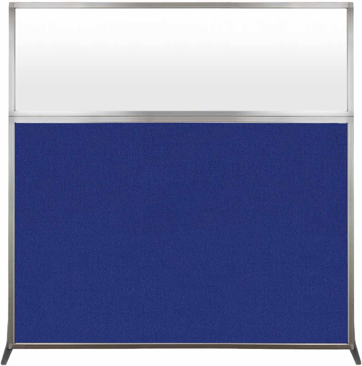 Versare Hush Screen Portable Room Divider | Workstation Wall Divider | Freestanding Privacy Hush Panels | Frosted Windows | Fabric Office Divider Screen | Great for Room Separation