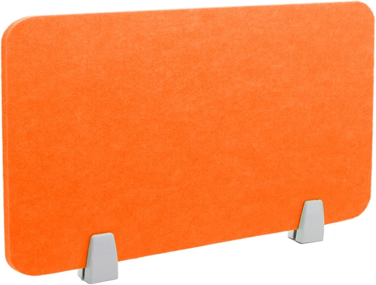 Icegrey Acoustic Desk Divider Privacy Panel Removable Sound Absorbing Desk Partition Board with 2 Clips for Student Call Centers Offices Braries Classrooms Library, Orange, 23.4x15.6