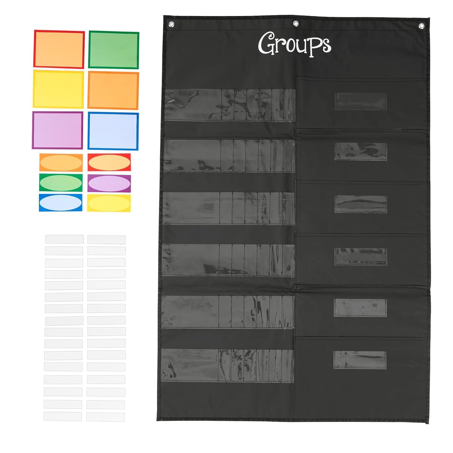 Really Good Stuff Small Group Management Pocket Chart with Folder Pockets - 26.75" x 40.75" - 1 Set