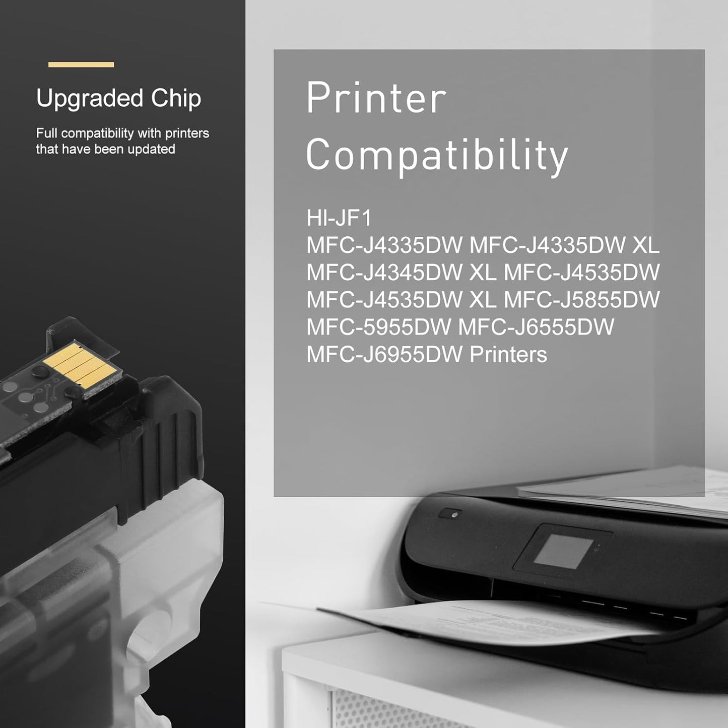 LC406XL Compatible Ink Cartridges Replacement for Brother LC406 Ink Cartridges to Use with Brother Hl-JF1 MFC-J4335DW, MFC-J4345DW, MFC-J4535DW, MFC-J5855DW MFC-5955DW MFC-J6555DW MFC-J6955DW