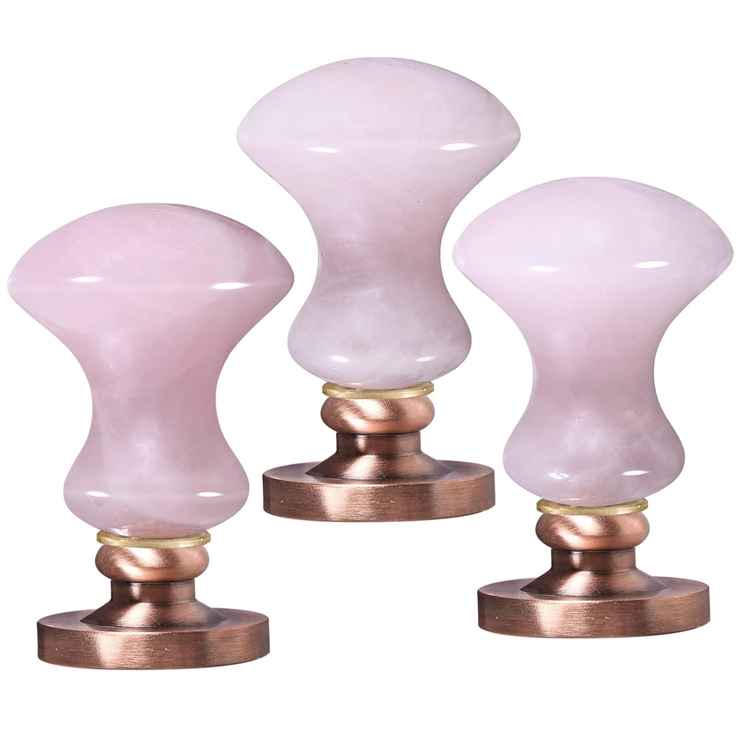 rockcloud Wax Seal Stamp Set, 4 Pieces Sealing Wax Stamps Copper Seals with 1 Rose Quartz Seal Handle for Cards Envelopes Invitation Decoration, Tree of Life