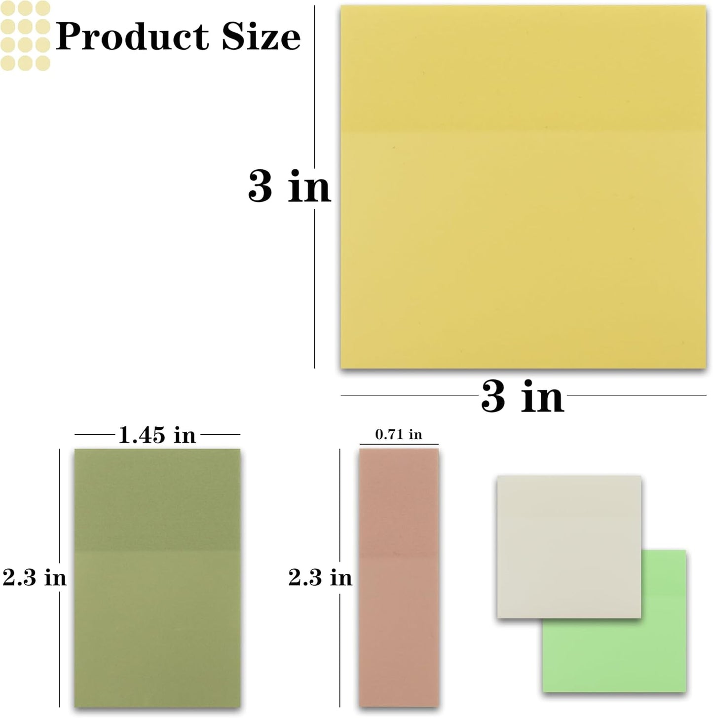 Transparent Sticky Notes, 3"x3" Clear Sticky Notes, Waterproof Translucent Sticky Note Pads for Books Annotation, Clear Post it Notes for Bible Journaling Study, School Office Supplies