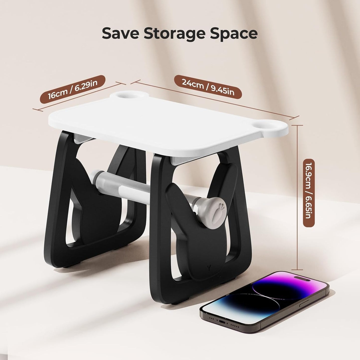 MUNBYN Label Holder for Rolls and Fanfold Labels, Thermal Sticker Holder for Desktop Thermal Printer, Accessory Supplies for Home, Office, Small Business