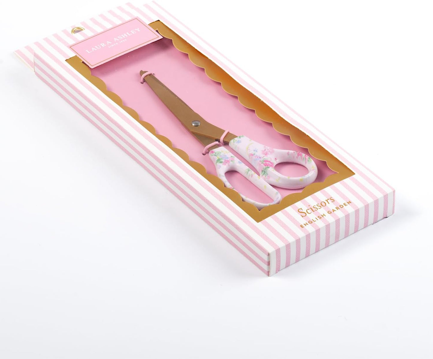 Laura Ashley Elegant Stationery Scissors with Decorative Handles – Aesthetic Desk Accessories for Women – Sharp & Durable Office Scissors in Gift Box