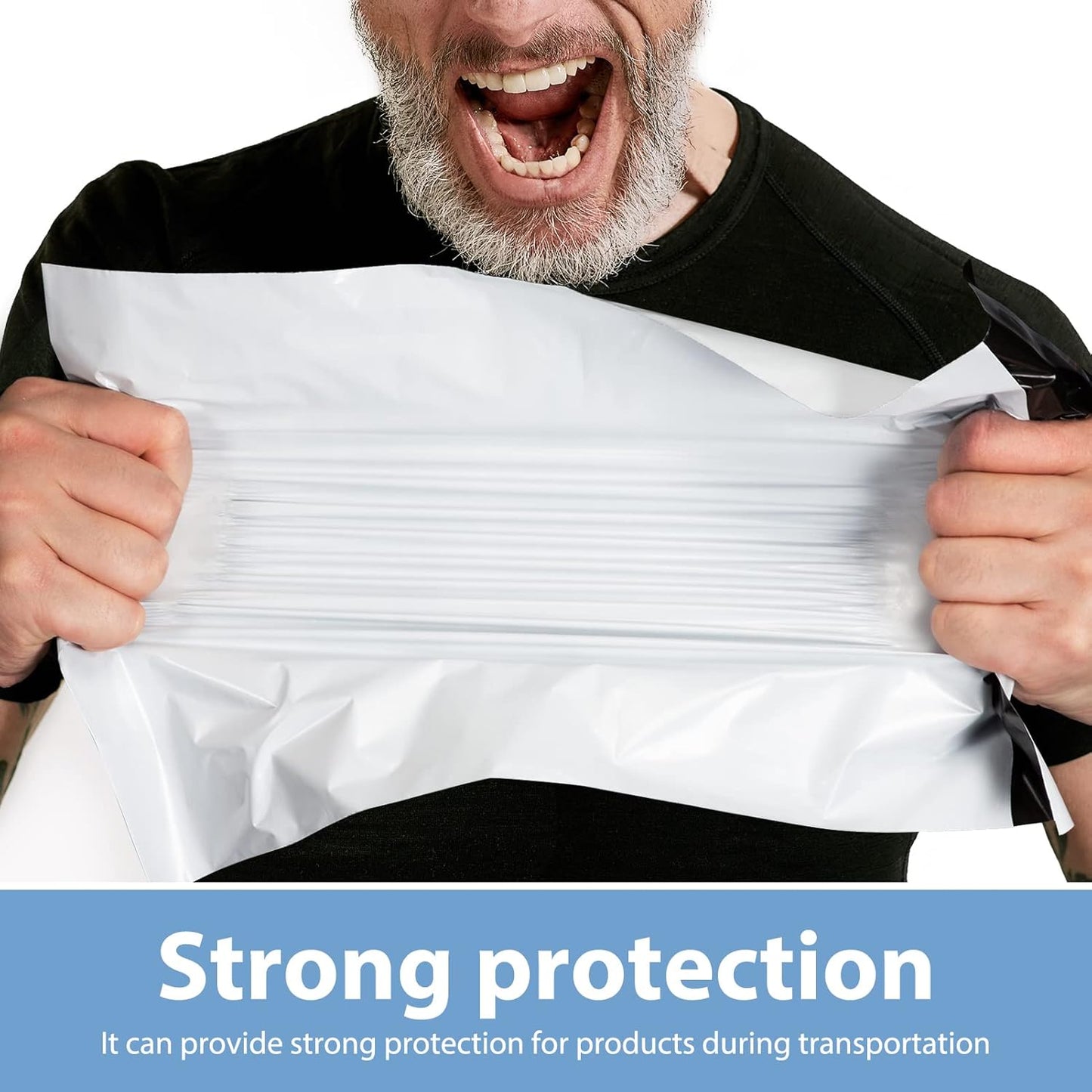 Metronic 300 Pcs Shipping Bags 14.5x19, Large Poly Mailers for Small Business Supplies, White Poly Bags for Clothing Packing Supplies, Strong Adhensive Self Seal Mailing Packing Bags Postal Bags