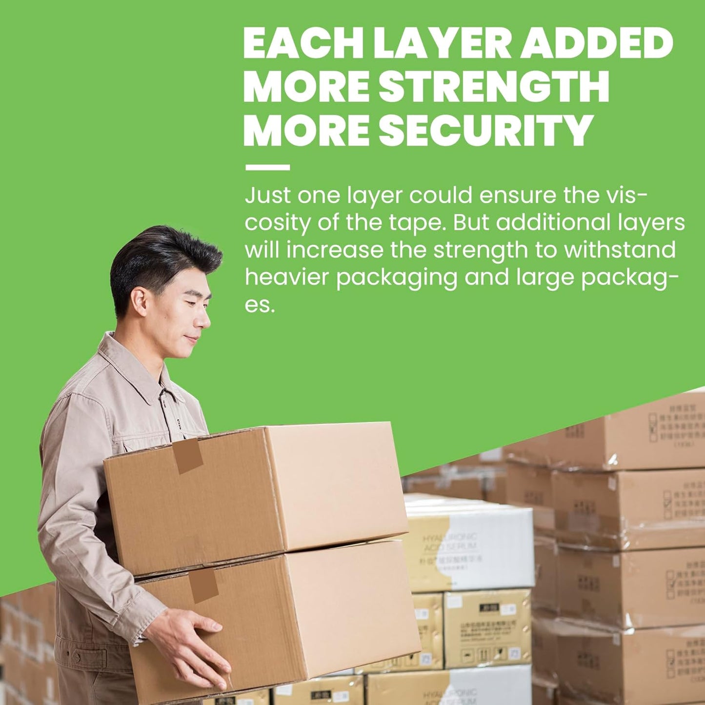 Eco-Friendly Kraft Paper Tape, Biodegradable Heavy Duty Packing Tape 2Inch x 55Yard, Recyclable Packaging Tape Self Adhesive Box Tape for Shipping, Sealing, Moving & Masking, 6Rolls