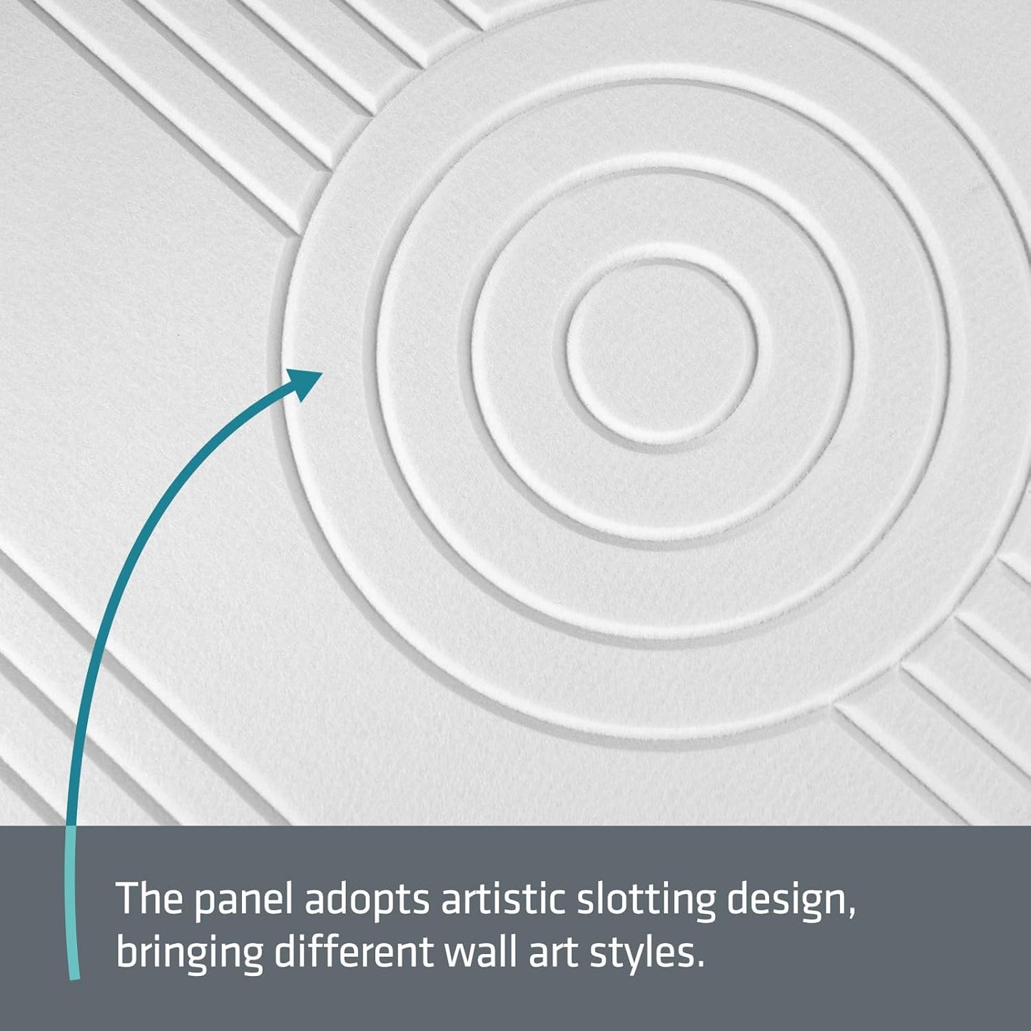 UMIACOUSTICS 4 Pack Art Acoustic Panels,Total 94.4” x 47.2” Sound Proof Wall Panels,Decorative Sound Treatment Panel for Home, Office, Recording Studio,White