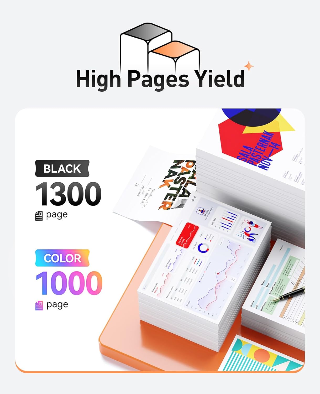 130A Toner Cartridge Set（4-Pack Black Cyan Yellow Magenta） High Yield Replacement for HP 130A CF350A CF351A CF352A CF353A Compatible with HP Color Laserjet Pro MFP M176n M177fw Printer Ink M176 M177