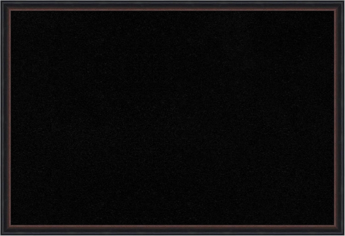 Amanti Art Black Cork Board for Wall, 26x38 Vision Board with Black Wood Frame, Large Corkboard Office Decor for Home Organization, Casual Corkboard Pinboard to Display Items for Home Organization in