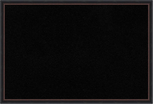 Amanti Art Black Cork Board for Wall, 26x38 Vision Board with Black Wood Frame, Large Corkboard Office Decor for Home Organization, Casual Corkboard Pinboard to Display Items for Home Organization in