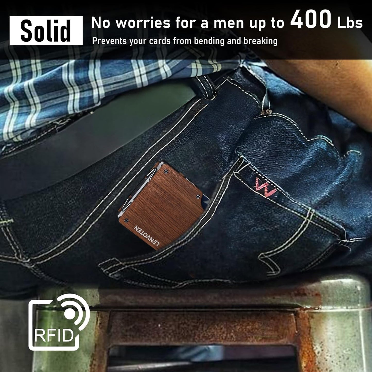 Minimalist Wallet for Men, Metal Wallet with Money Clip, Slim Compact Wallet, RFID Blocking Card Holder, Metal Aluminum Credit Card Holder, Holds up to 20 Cards