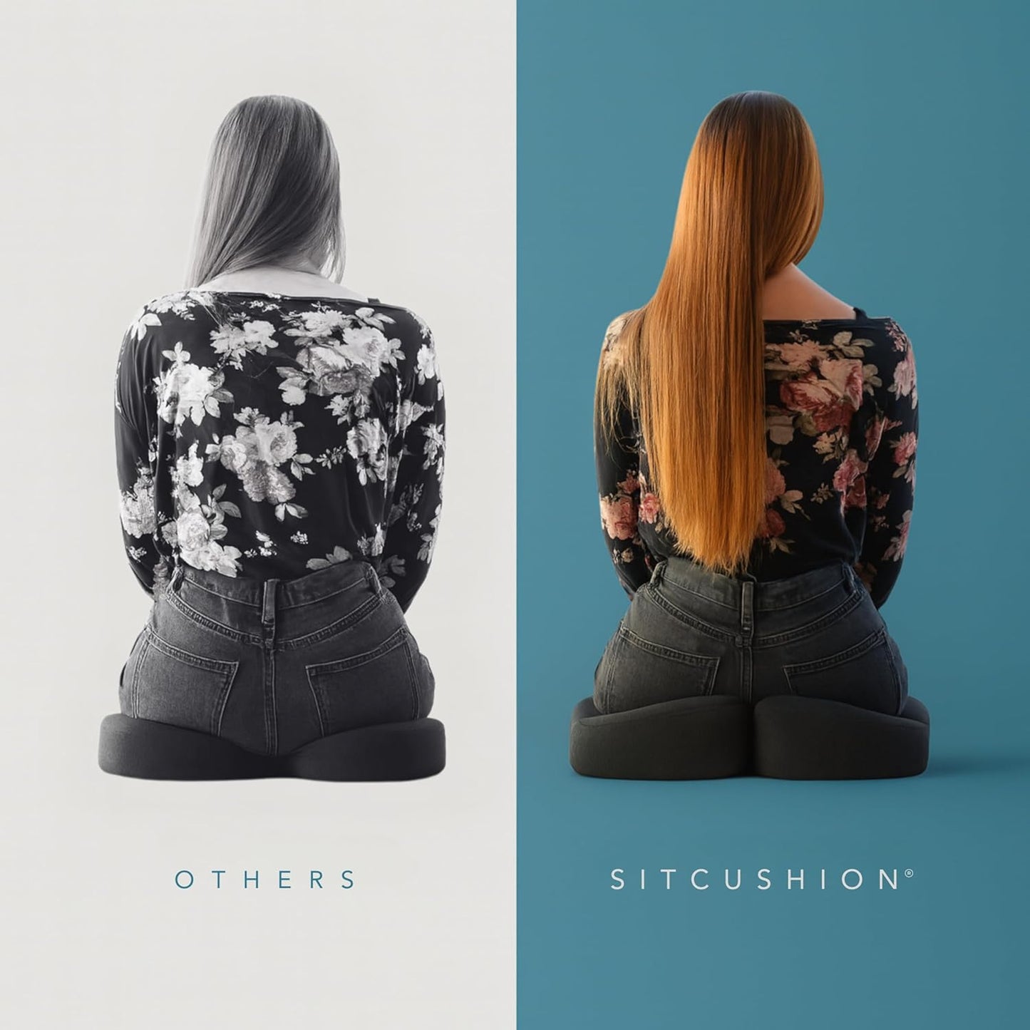 X Large Seat Cushions for Office Chairs– Pressure Relief Seat Cushion for Tailbone Pain, Back Pain, Coccyx & Sciatica Pain Relief Pillow – Office Chair Cushion with Extra Cover(Gray)