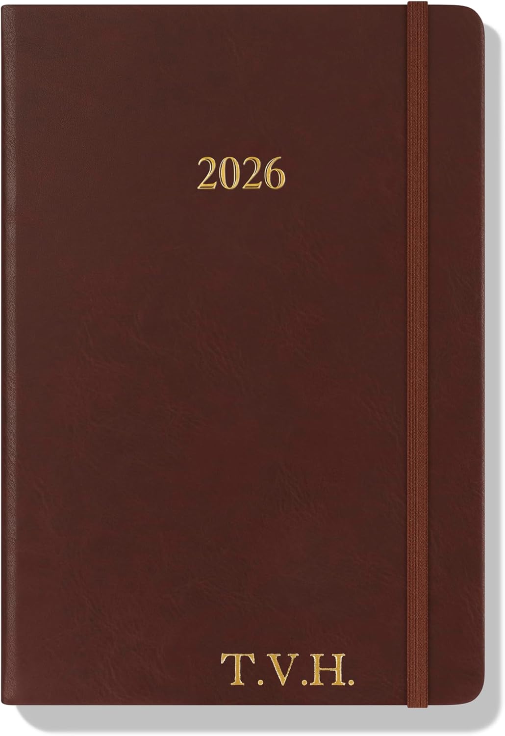 Wykeham's Executive 2026 Daily Journal Planner – US Public Holidays & Format – Customization Available (Personalized Conker, 8.5"×5.5")