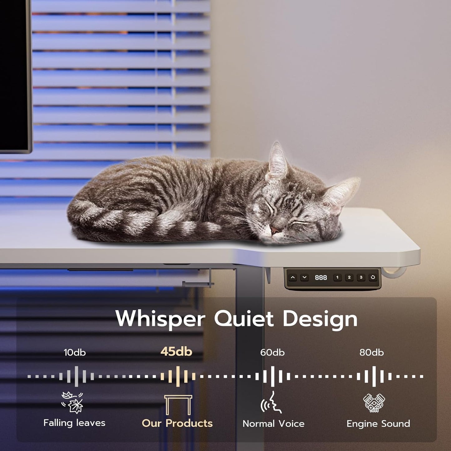 51" Reversiable L-Shaped Electric Standing Desk Adjustable Height Gaming Stand Up Corner Desk Sit Stand Home Office Computer Desk with Splice Board,Black Carbon Top