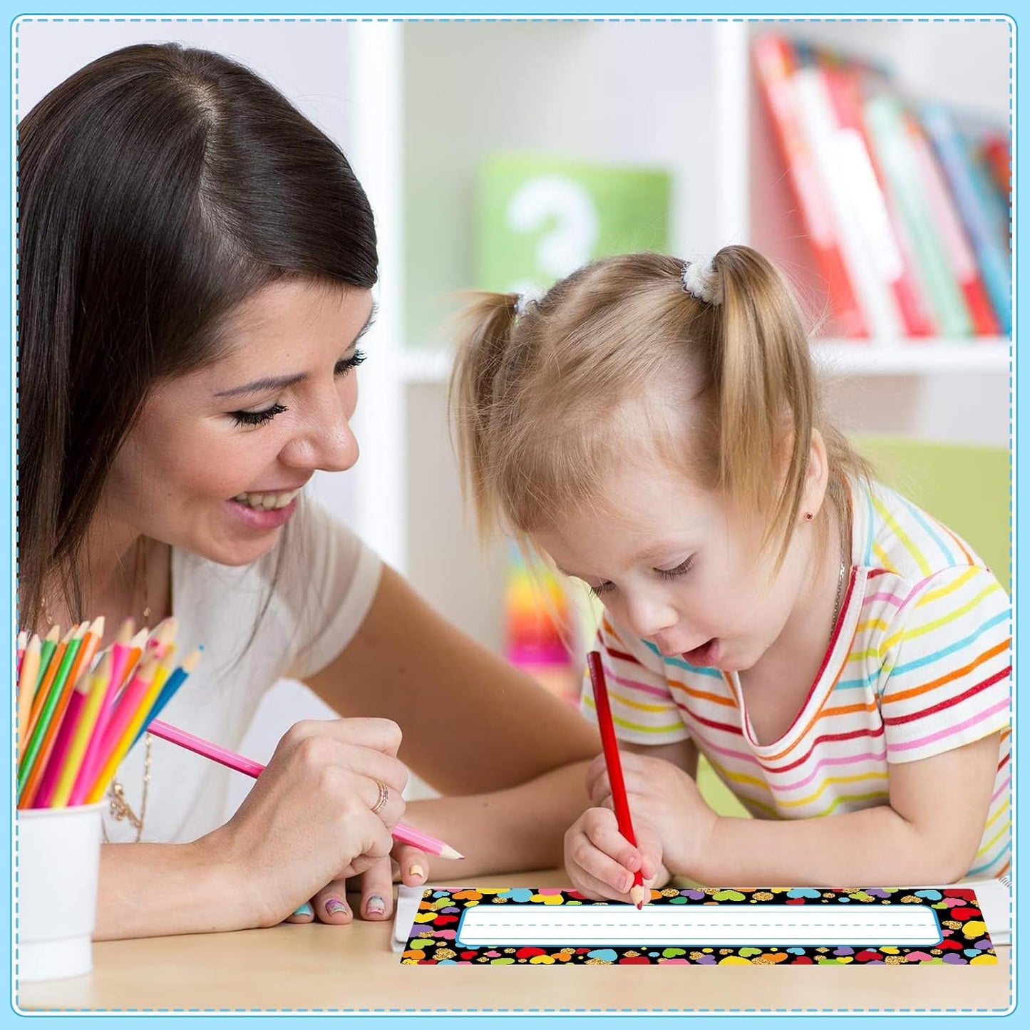 FaCraft Desk Name Tags for Classroom - 36PCS Waterproof Name Plates Laminated Colorful Student Name Labels for Classroom Organization, Locker Decor and Decor Preschool Back to School Teacher Supplies