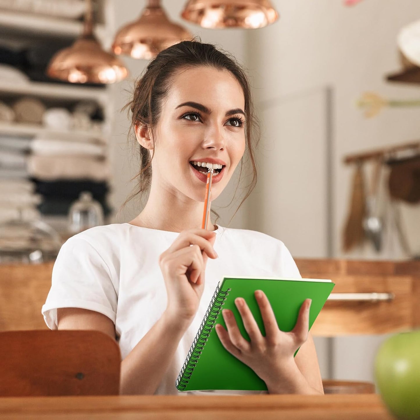 Yahenda Spiral Notebook Bulk A5 Journal Lined 8.3'' x 5.5'' Writing Composition Paper Small Notepad Subject Notebook for Students Office Business Back to School Supplies(Pink,Light Green,18 Pcs)