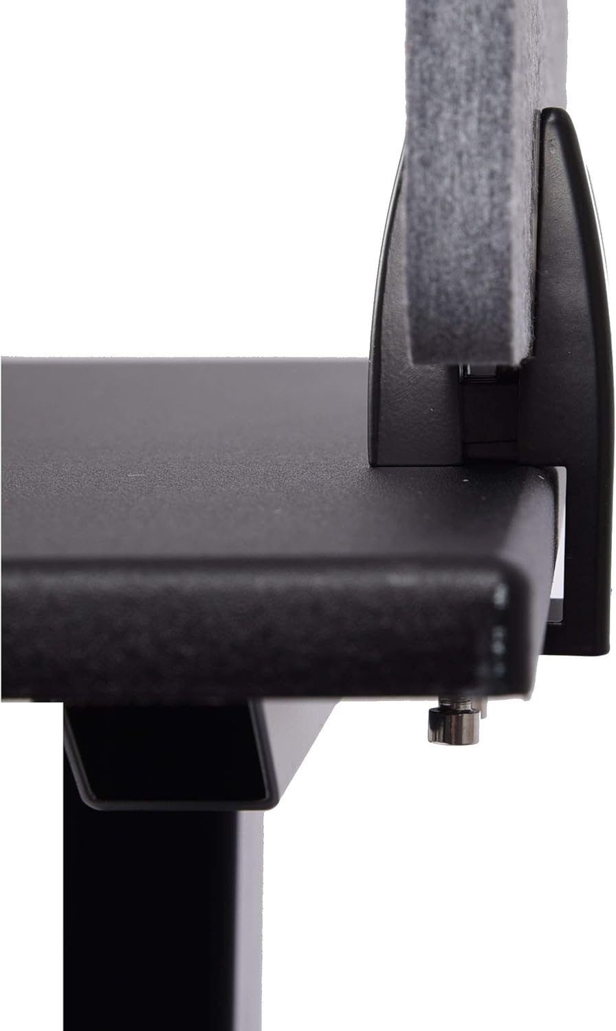 ReFocus™ Raw Clamp-On Acoustic Desk Divider – Reduce Noise and Visual Distractions with This Lightweight Desk Mounted Privacy Panel (Castle Gray, 47.25" x 16", 23.6" x 16", & 23.6" x 16")