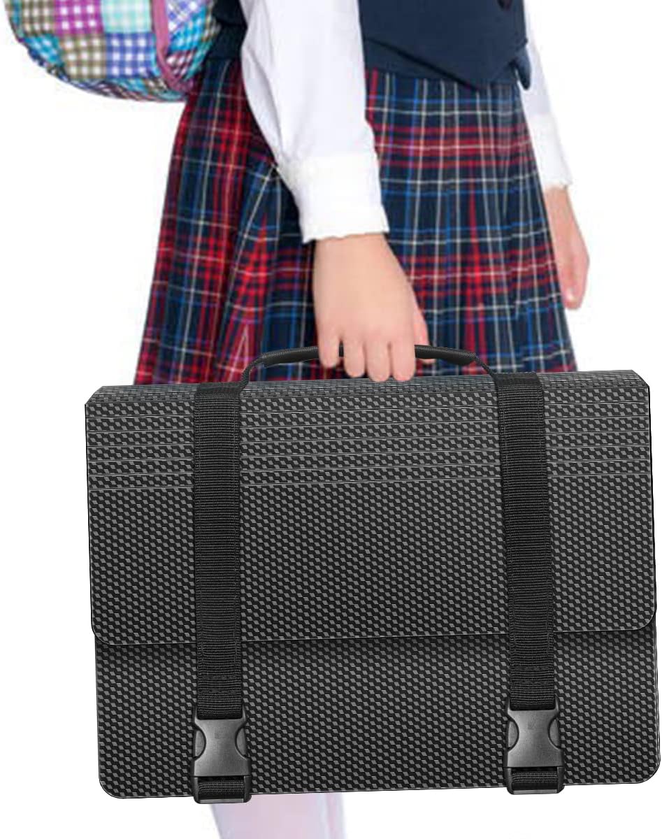 Expanding File Folders,25 Pockets Accordion File Organizer,Expandable Filing Folder with Handle,Portable File Box for Receipt,Bill,Paper,A4/Letter Size,2 Adjustable Straps,Diamond