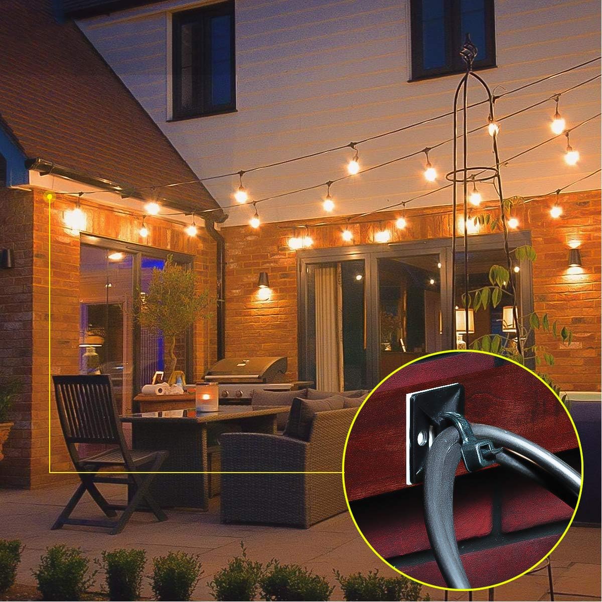 3/4" 3M Back-Glue Self Adhesive White Strong Cable Zip Tie Mounts 100pcs with 8" Ties, Screws, Outdoor Sticky Wire Fasteners Cable Clips Management Anchors Organizer Holders Squares