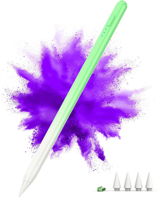 Stylus Pen for iPad 2018-2024, 15Mins Fast Charge for Apple iPad Pencil, Palm Rejection,Tilt Sensitivity,Pencil for iPad 10/9/8/7/6, iPad Pro 12.9"/11"/13" M4, iPad Air 5/4/3/11"-13" M2, iPad Mini 6/5