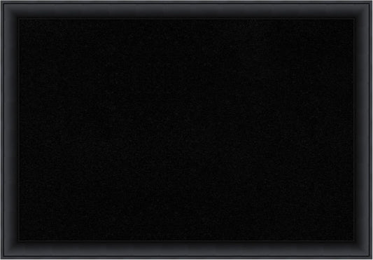 Amanti Art Black Cork Board for Wall, 27x39 Vision Board with Black Wood Frame, Large Corkboard Office Decor for Home Organization, Modern Corkboard Pinboard to Display Items for Home Organization in