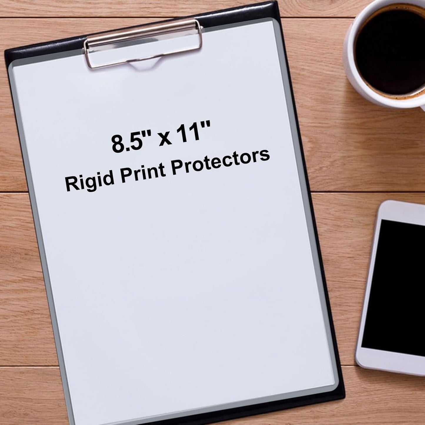 8.5" x 11" Hard Plastic Sheet Protectors, Rigid Clear Waterproof Protectors, Paper Sleeves Photo Plastic Sleeves (14 Pack)