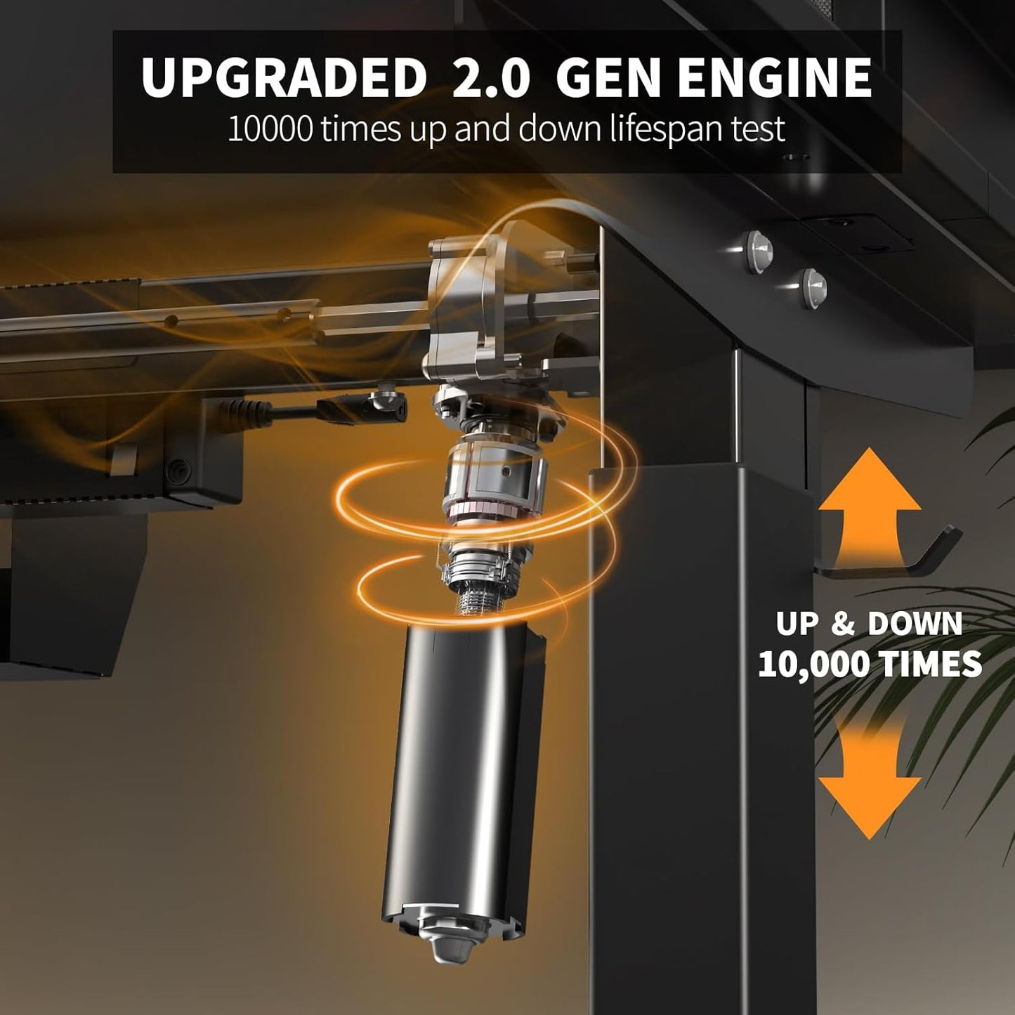 48 * 30 Inches Electric Standing Widened Desk Adjustable Height with 4 Drawers, Double Storage Shelves, Home Office Workstation Sit Stand up Desk (Classical Black)