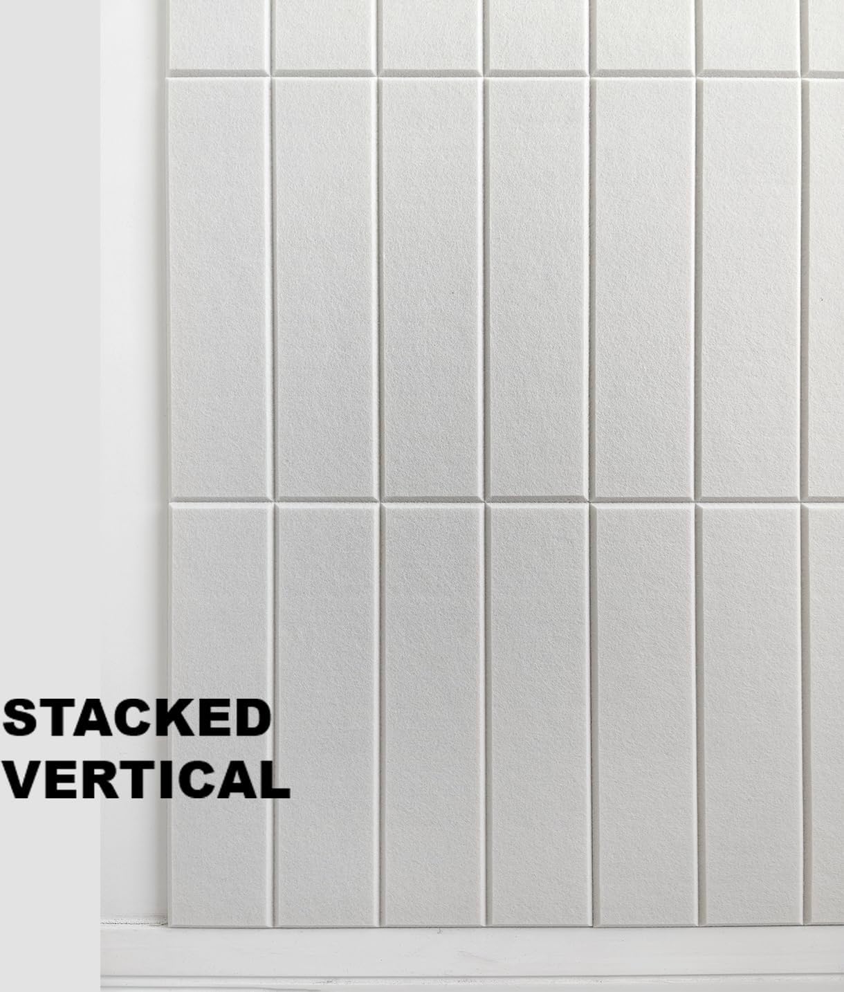 Large Cork Board Alternative - 12-Pack Felt Wall Tiles with Safe Removable Adhesive Tabs, Cork Wall Tiles Bulletin Board Home Office Essentials - Warm White