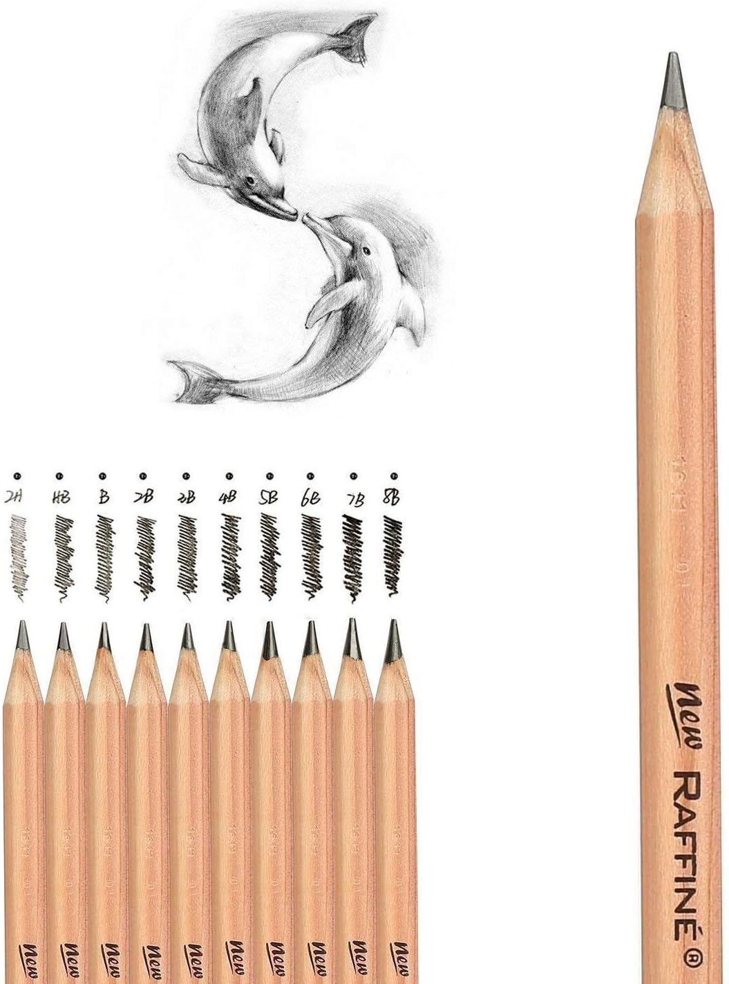 29 Pieces Sketch Drawing Pencil Set Included Graphite Pencils, Charcoal Pencils, Paper Erasable Pen, Craft Knife for Art Beginners