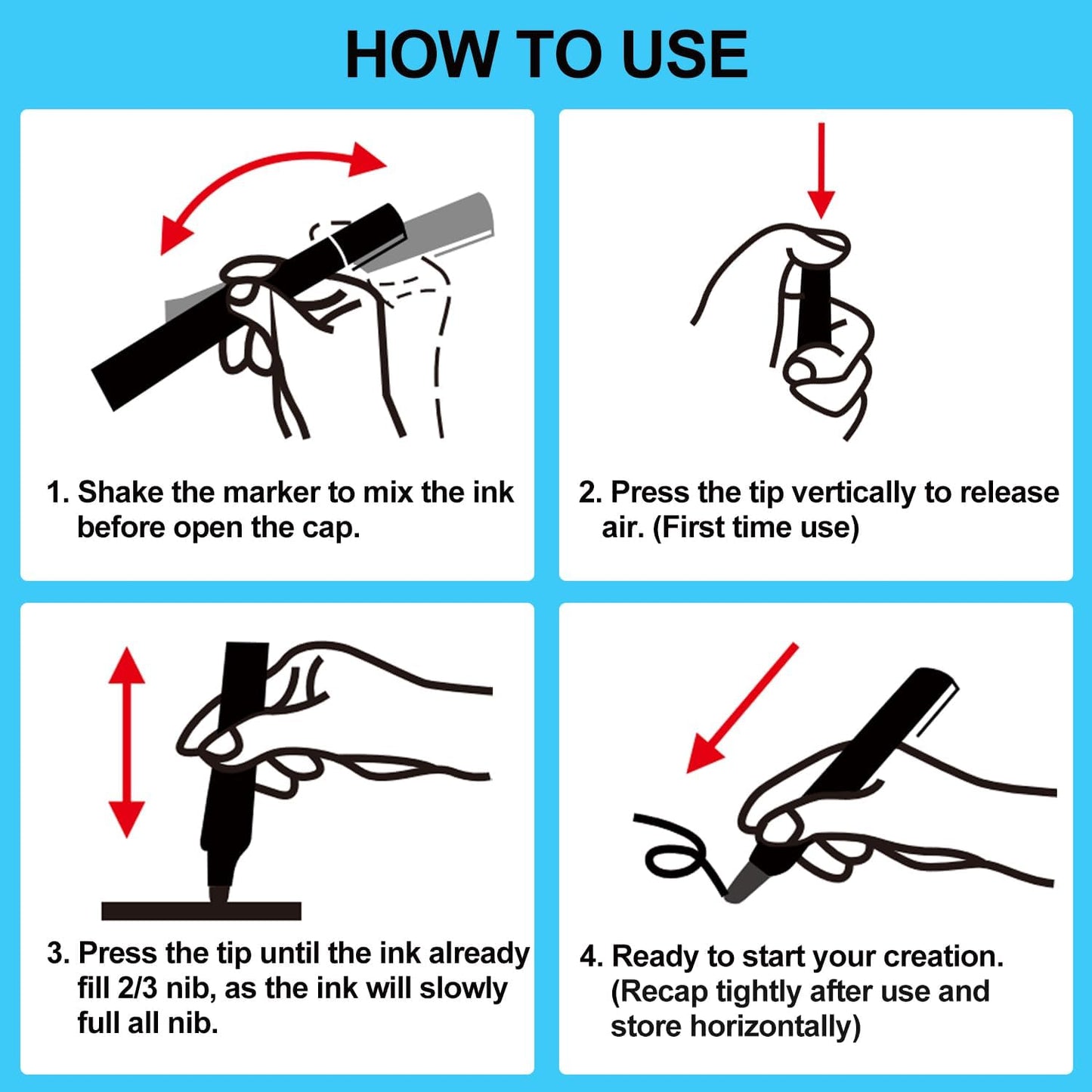 5 Pack Washable Window Markers for Cars, 15mm White Jumbo Liquid Chalk Markers, 3 in 1 Nib, Metallic & Neon Paint Glass Pen for Auto, Chalkboard, Blackboard, Bistro, Menus and Any Non-Porous Surface