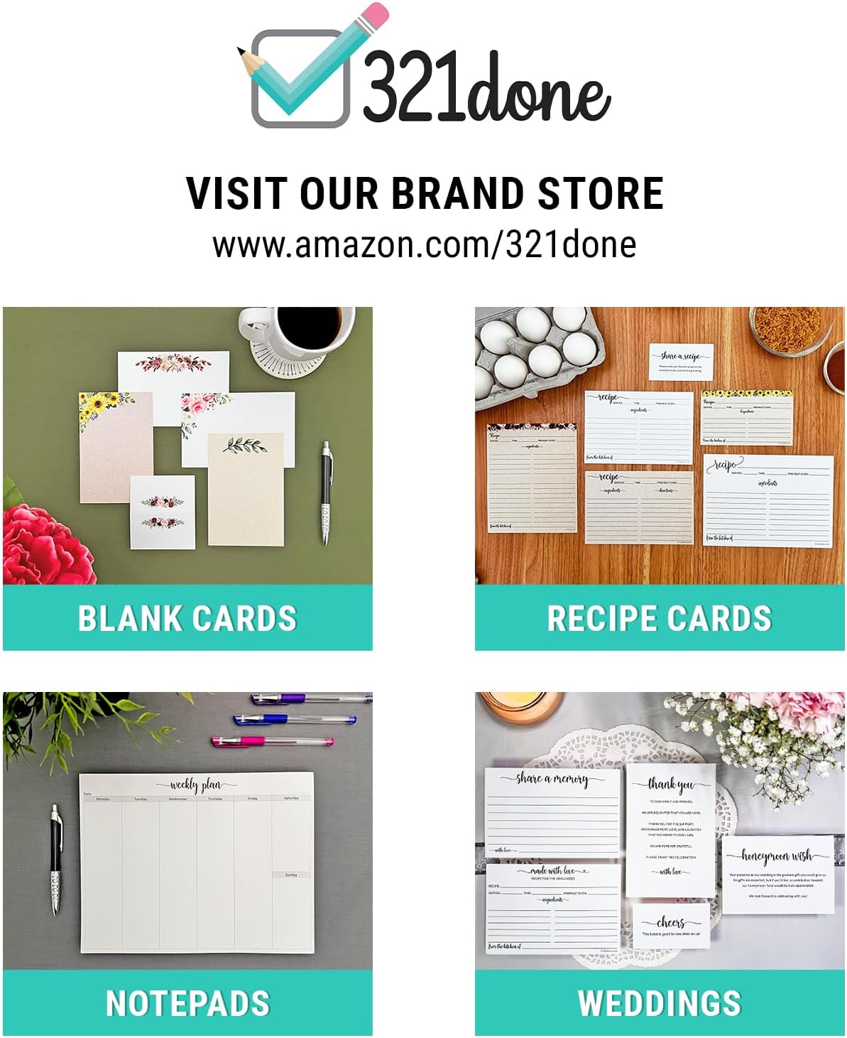 321Done Receipt Book, Made in USA - 2.75x6 Pocket Size 2-Part Carbonless, Cute Handheld Duplicate Copy Order Form for Craft Boutique Business - 50 White/Yellow Sets