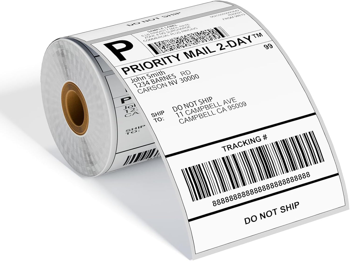 4x6 Thermal Labels, Shipping Address Label (Pack of 250 4x6 Roll Labels) - Compatible with JADENS, ASprink, Phomemo, Rollo, Zebra, Omezizy and Other Thermal Printers