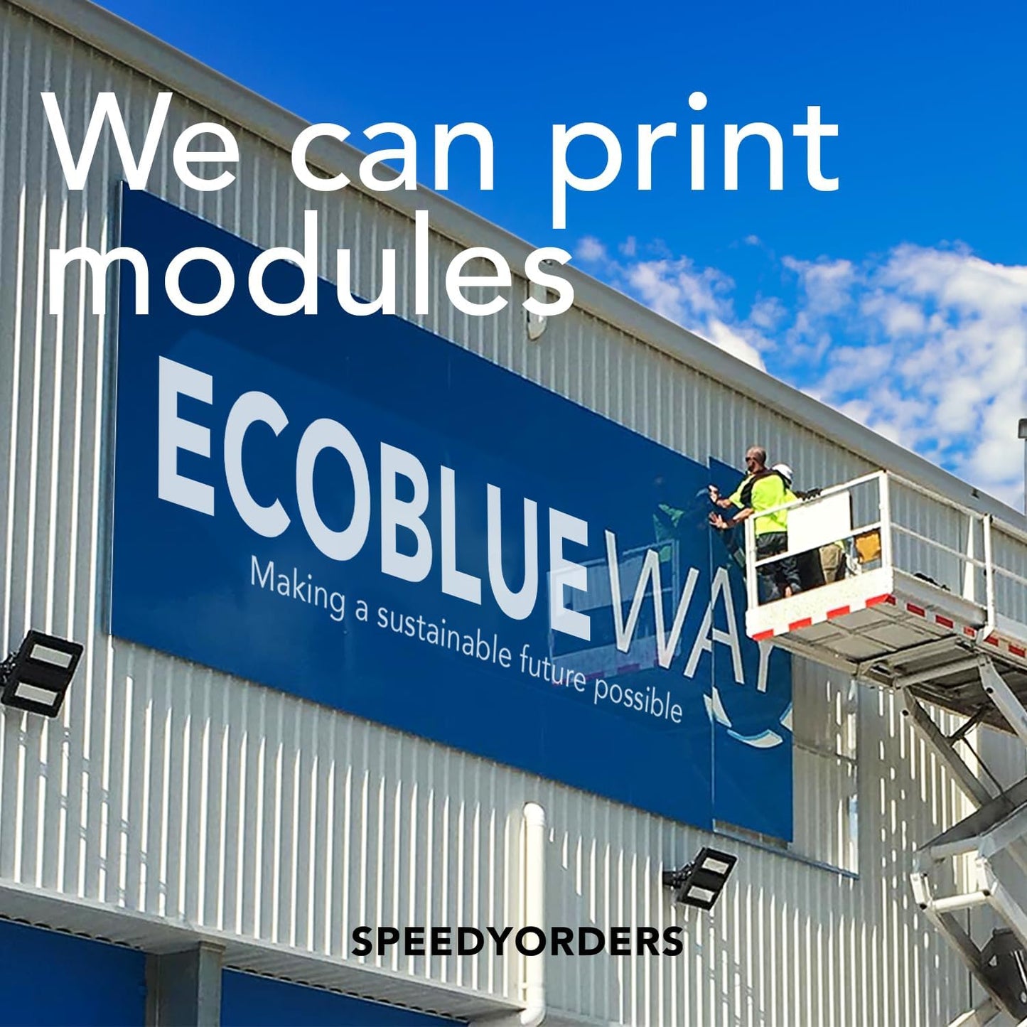 Custom Metal Business Signs, Personalized Aluminum Outdoor Signs, White Aluminum (Black Background, 20x20 In)