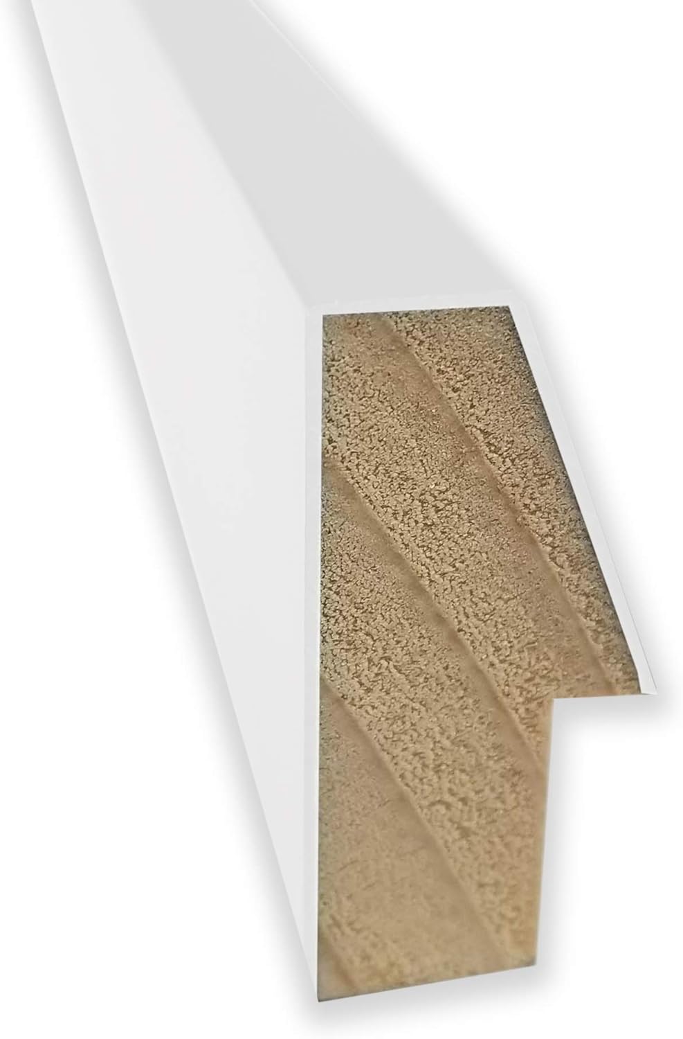 Amanti Art Natural Cork Board for Wall, 13x31 Vision Board with White Frame, Medium Corkboard Office Decor for Home Organization, Modern Corkboard Pinboard to Display Items for Home Organization in