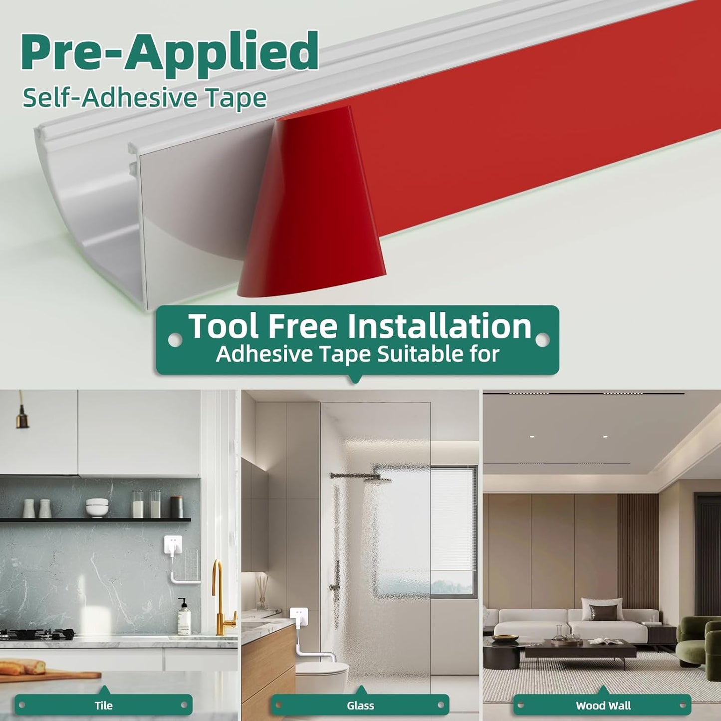 Cord Hider Raceway Kit, 78 inch Wall Cable Hider for 1 Cable, Silicone Material Hiding Wall Mount TV Powers Cords in Home Office, W0.59 H0.39in White